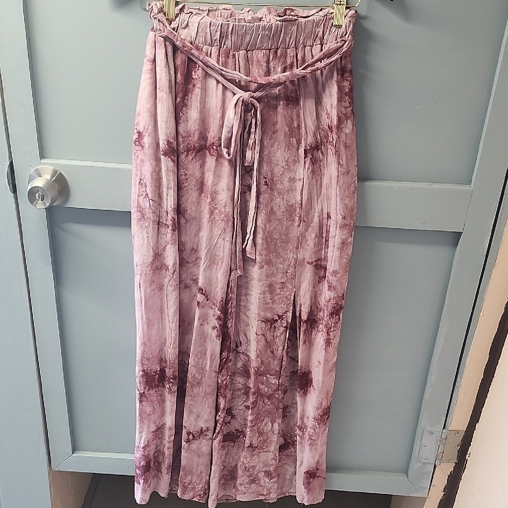 Boho Tie-Dye Purple Pants